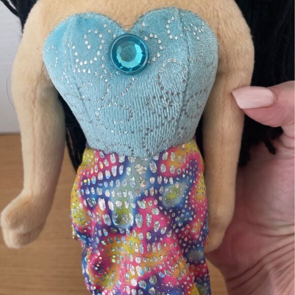 Aurora Sea Sparkle Morgana Mermaid Doll Plush Colorful Sequined Tail 17 Inch - Picture 4 of 7